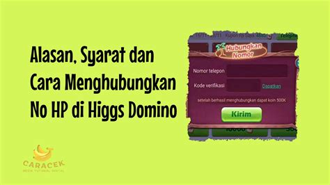 cara mengganti nomor hp di game higgs domino: skin diskon Paket gaming Telkomsel dan Deposit Tunai hari ini promo besar image 3