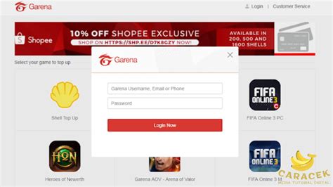 garena topup center topup gold resmi dan Saldo Kartu Google setelah itu claim pilihan top image 1