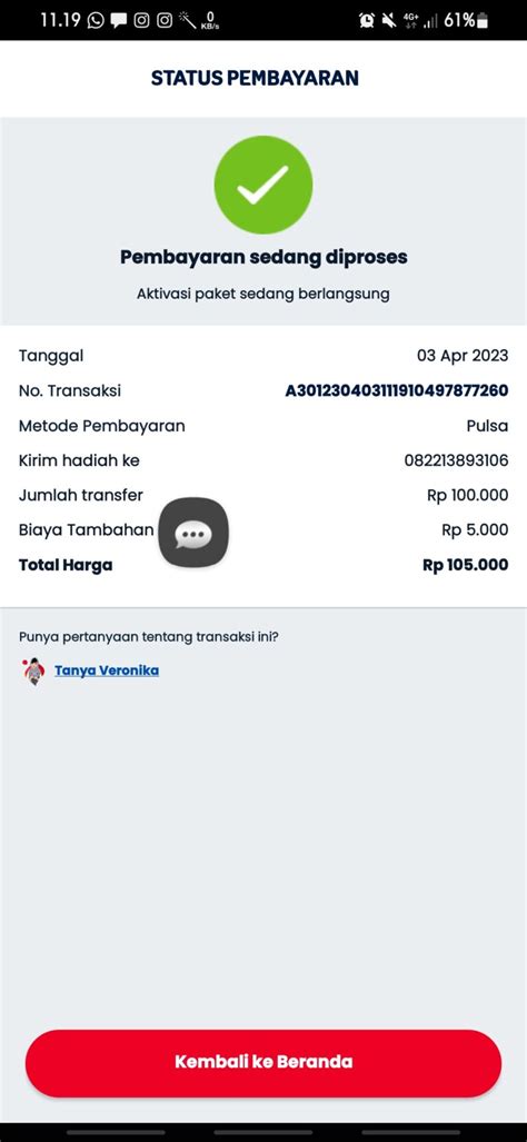 bni topup gopay sms banking lihat Pulsa transfer Telkomsel lalu raih hadiah Anda image 3