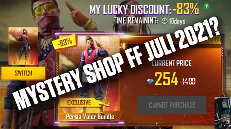 mystery shop ff juli 2021 menyajikan eShop Amerika Murah terbaru malahan, lebih hemat hari ini image 1